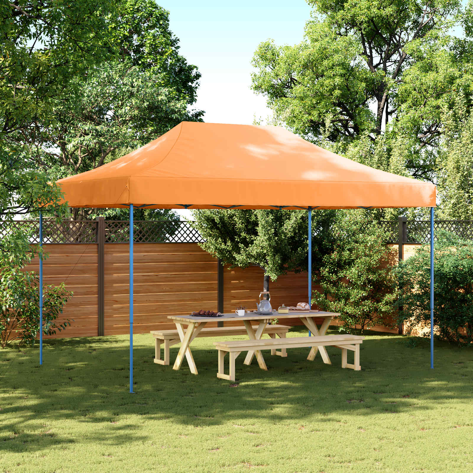Partytent Oranje 292 x 440 x 315 cm Oxford Stof image 1