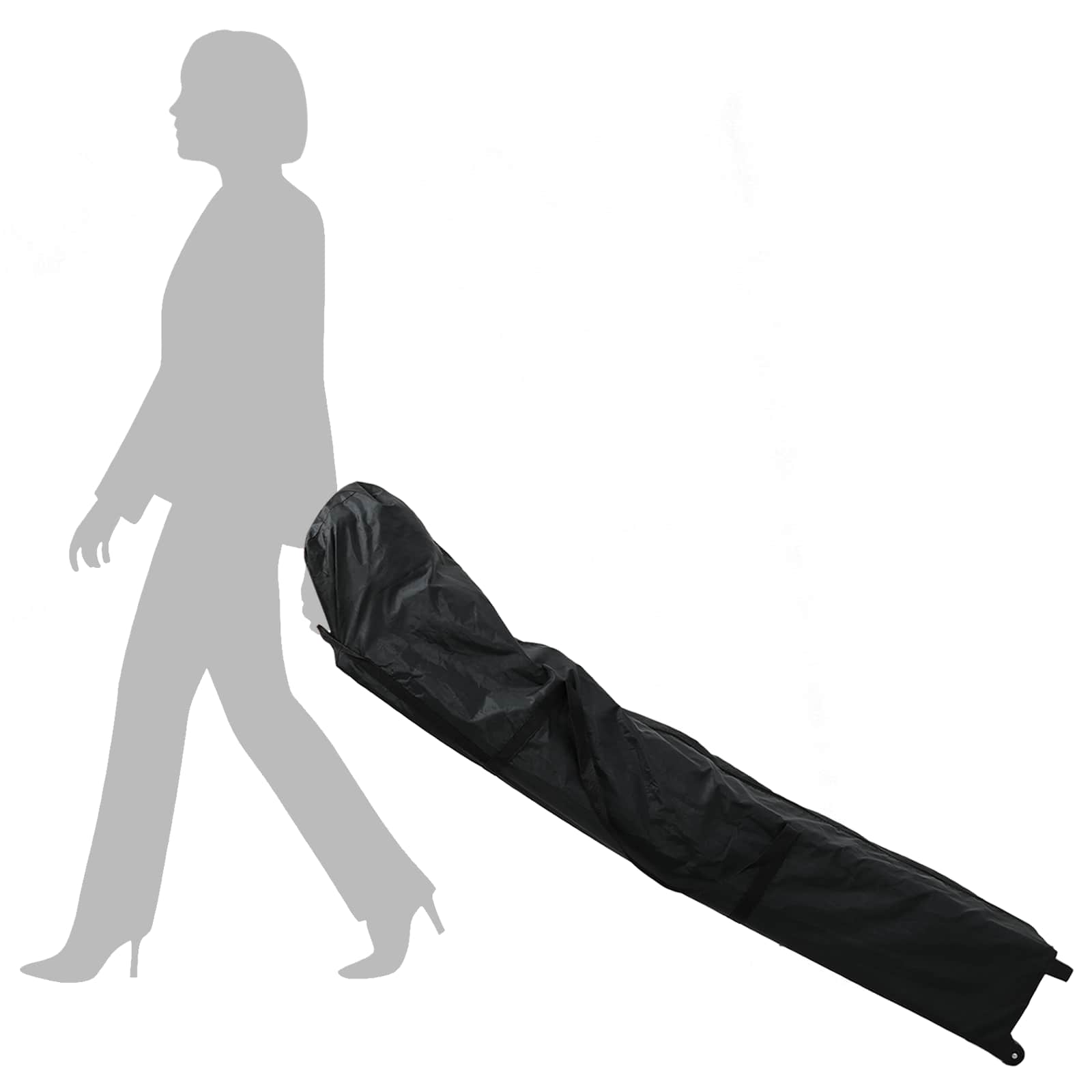 Zabavni šotor Zelena 292 x 440 x 315 cm Oxford tkanina - slika 9