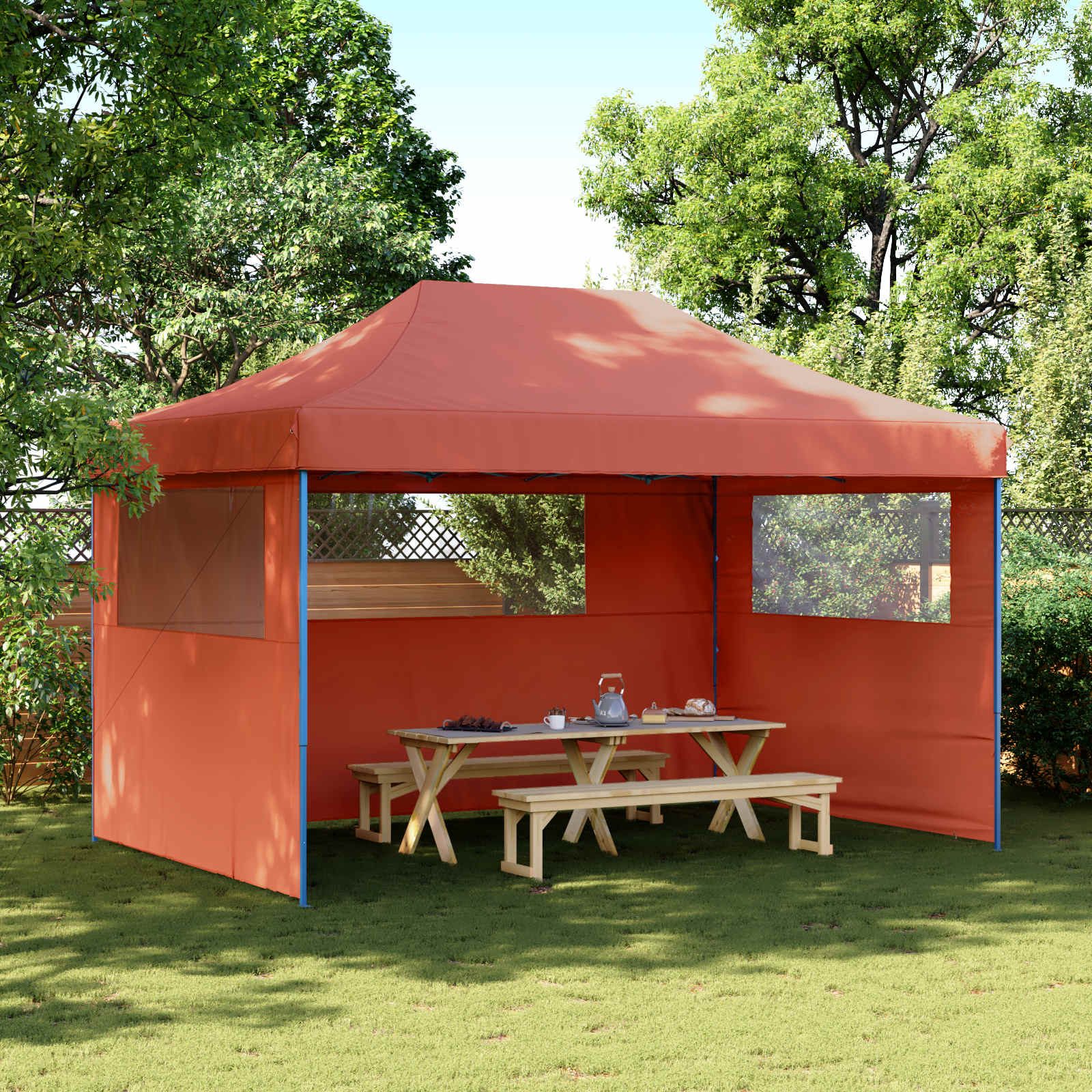 vidaXL Cort pentru Petreceri Terracota 292 x 440 x 315 cm