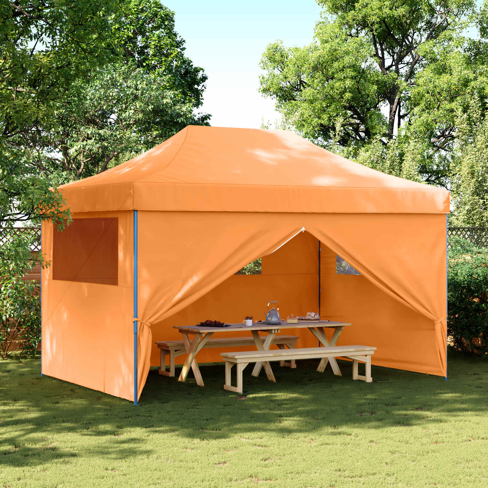 Partytent Oranje 292 x 440 x 315 cm Oxford Stof image 1