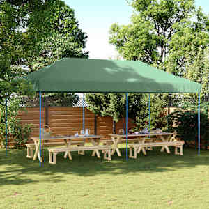 Zabavni šotor Zelena 292 x 580 x 315 cm Oxford tkanina