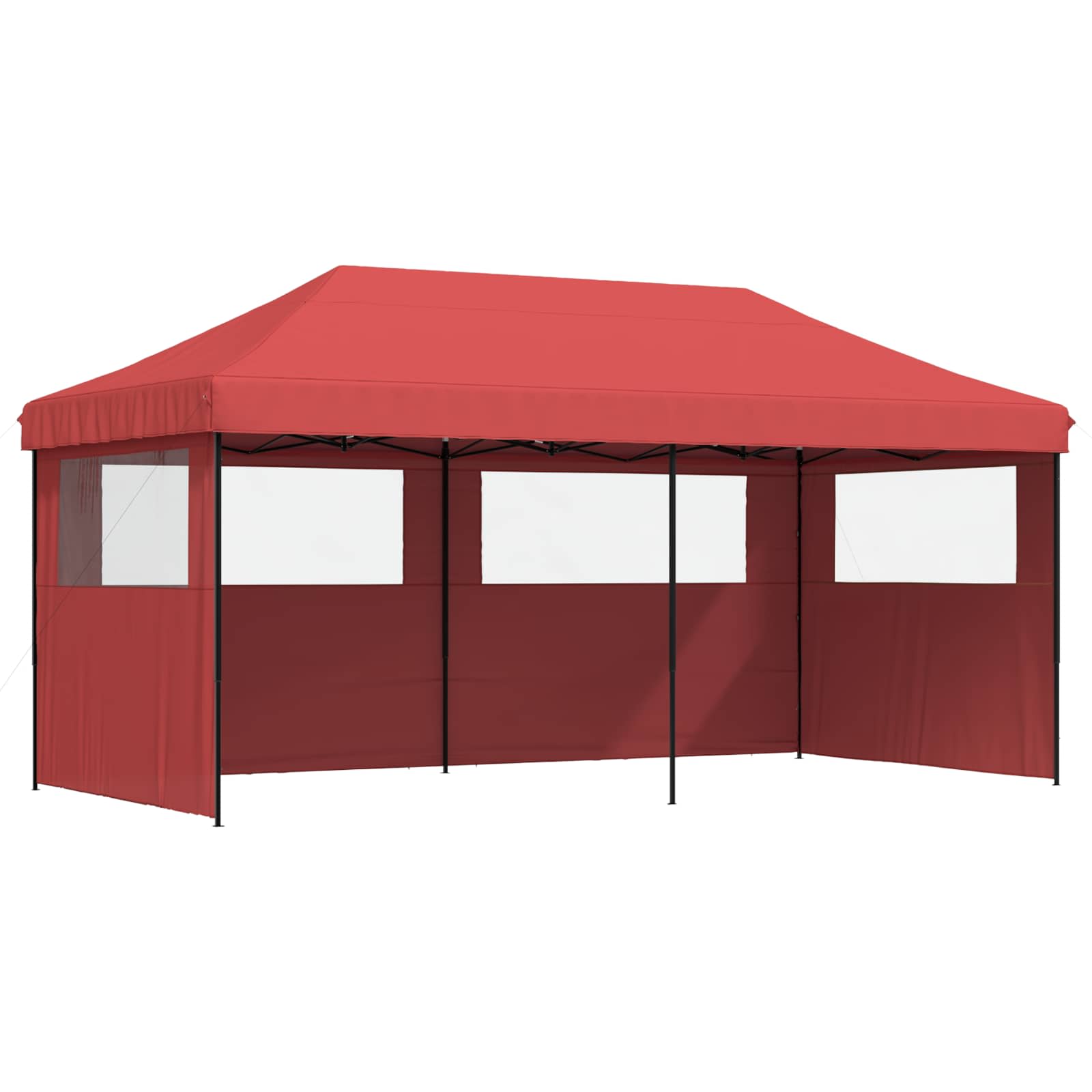 Partytent Bordeauxrood 292 x 580 x 315 cm Oxford Stof image 2