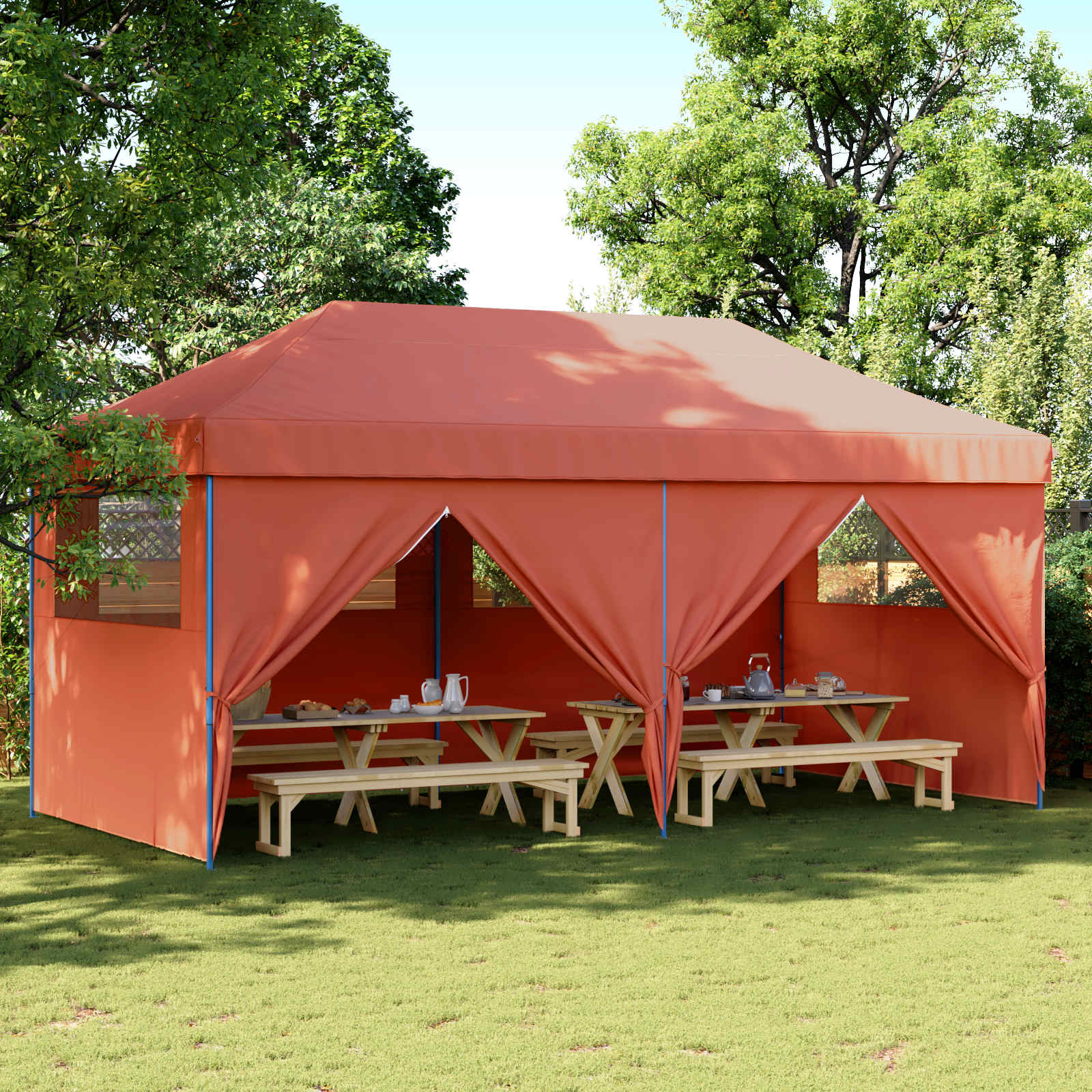Partytent Terracotta 292 x 580 x 315 cm Oxford Stof image 1
