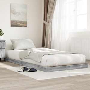 Posteljni okvir Siva Sonoma 90 x 190 cm Konstruiran les