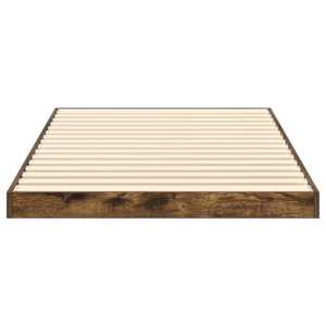 Rám postele Kouřový dub 100 x 200 cm kompozitní dřevo - obrázek 6