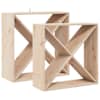 vidaXL Veepudeli Riiul 2 tk Neutraalne 62 x 25 x 62 cm Tahke m&auml;nd