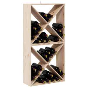 Stojan na víno 2 pcs Přírodní 62 x 25 x 62 cm - obrázek 3