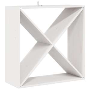 Stojan na víno 2 pcs Bílá 62 x 25 x 62 cm Masivní borové dřevo - obrázek 5