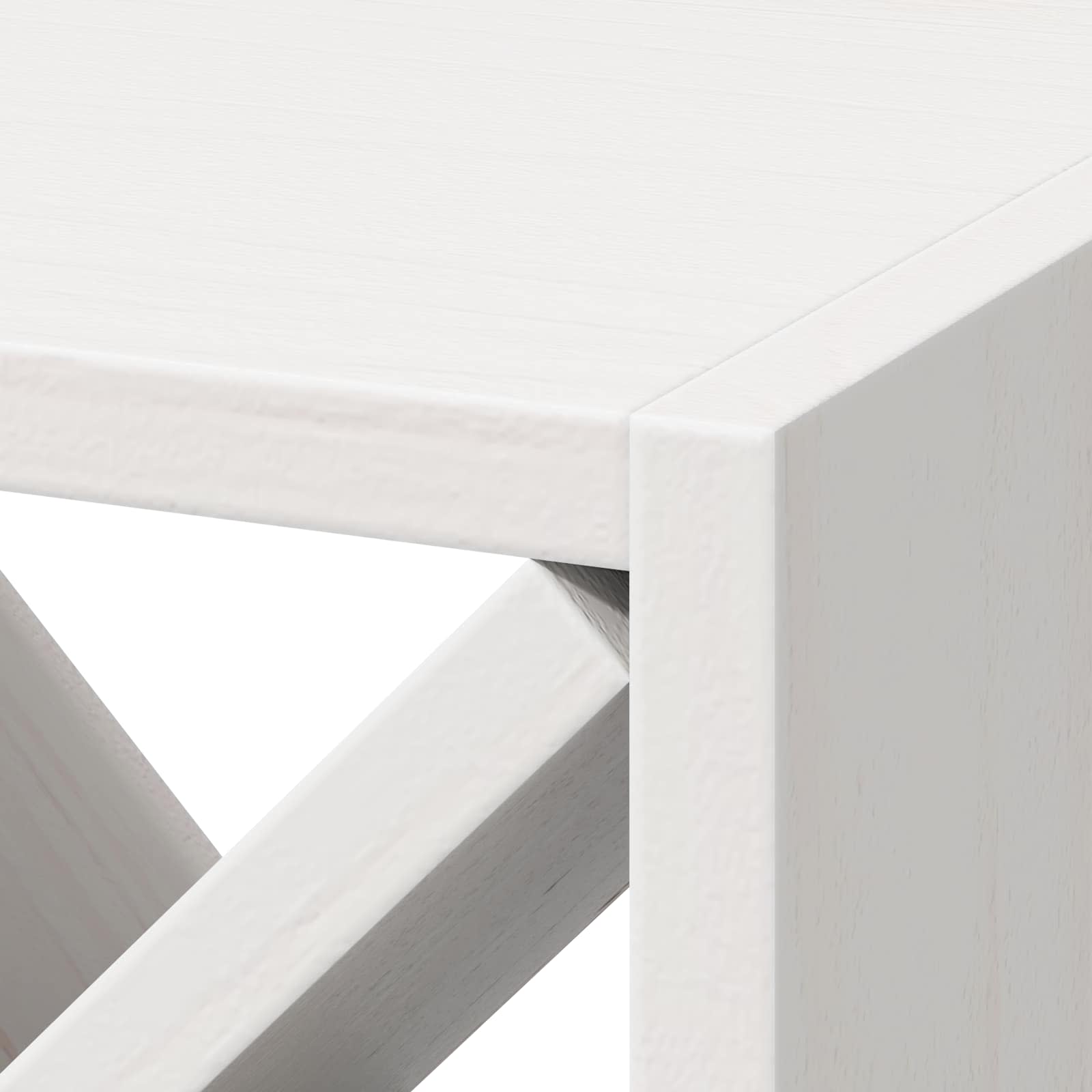 Viinipukki 2 pcs Valkoinen 62 x 25 x 62 cm Massiivinen mänty - Image 9