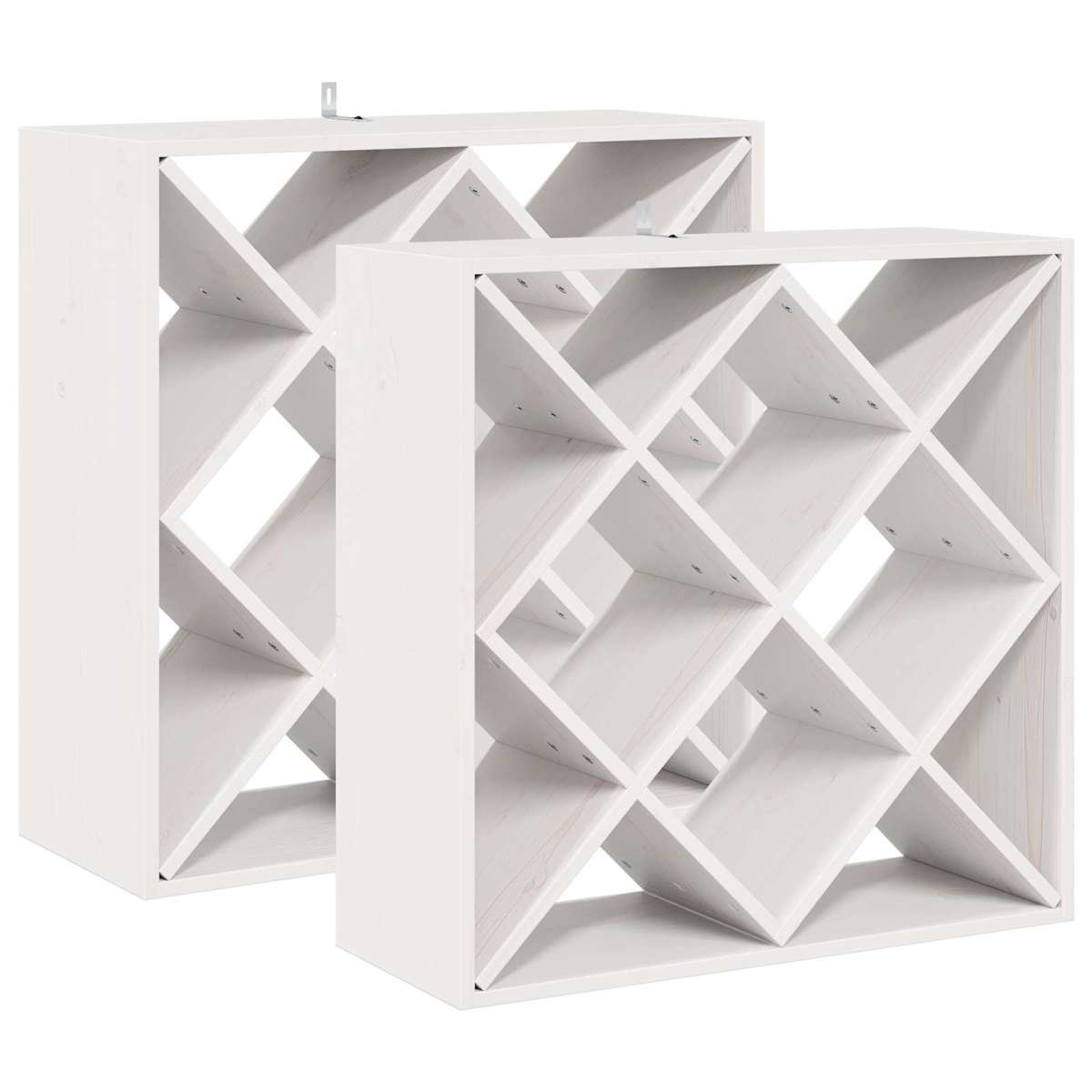 Vinfad 62 x 25 x 62 cm Massiv fyrretræ - Billede 2