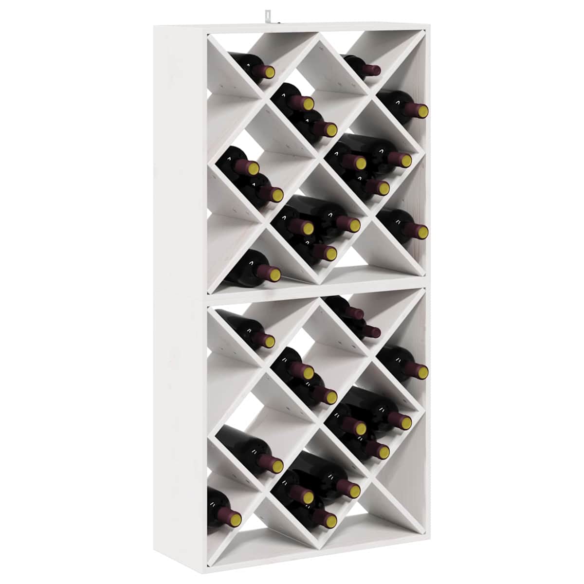 Vinfad 62 x 25 x 62 cm Massiv fyrretræ - Billede 3