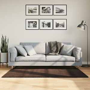 Kusové koberce Obdélníkový HUARTE Hnědá 150 x 80 cm Polyester - obrázek 1