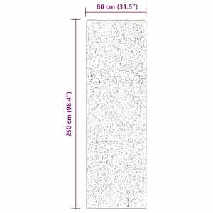 Kusové koberce Obdélníkový HUARTE Hnědá 250 x 80 cm Polyester - obrázek 10