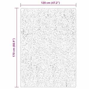 Kusové koberce Obdélníkový HUARTE Hnědá 170 x 120 cm Polyester - obrázek 10