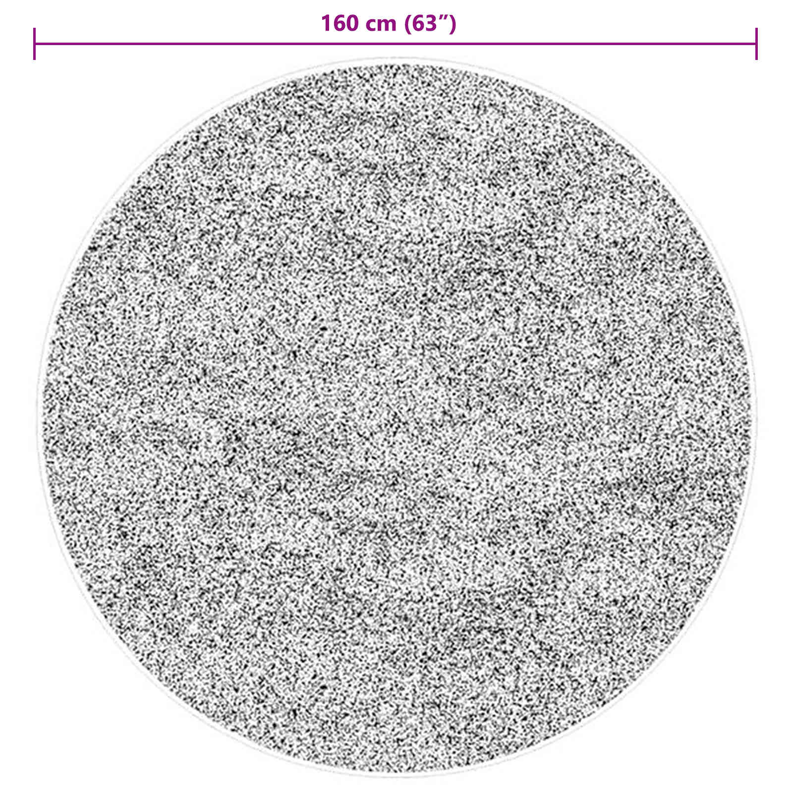 Preproge za površine Okrogla HUARTE Rjava Ø 160 CM Poliester - slika 8