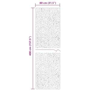 Kusové koberce Obdélníkový HUARTE Béžová 400 x 80 cm Polyester - obrázek 10