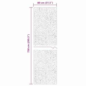 Kusové koberce Obdélníkový HUARTE Krémová 750 x 80 cm Polyester - obrázek 10