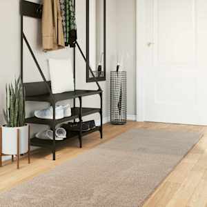 Preproga z mehkim in pralnim srednjim flisom HUARTE Peščena