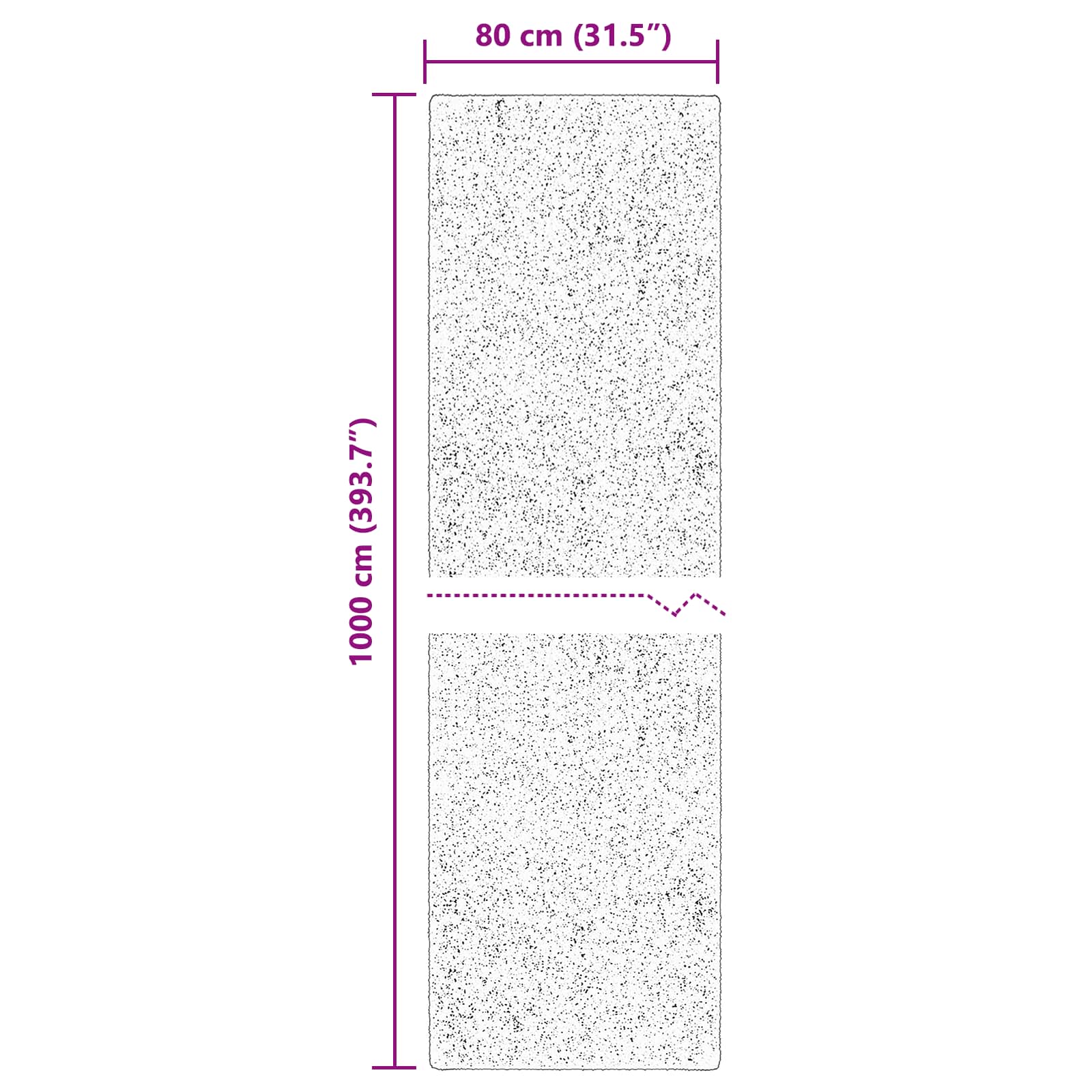 Vloerkleden Rechthoekig HUARTE Grijs 1000 x 80 cm Polyester image 10