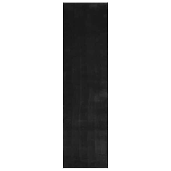 vidaXL Keskmine vaip pehme ja pestav HUARTE Must 300 x 80 cm Pol&uuml;ester