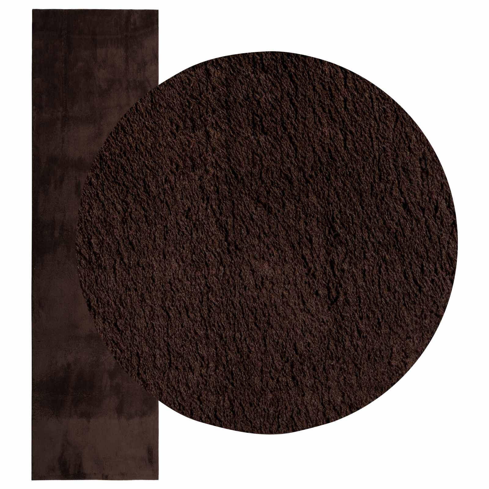 Medium pile zachte en wasbare tapijt HUARTE Bruin 400 x 80 cm image 3