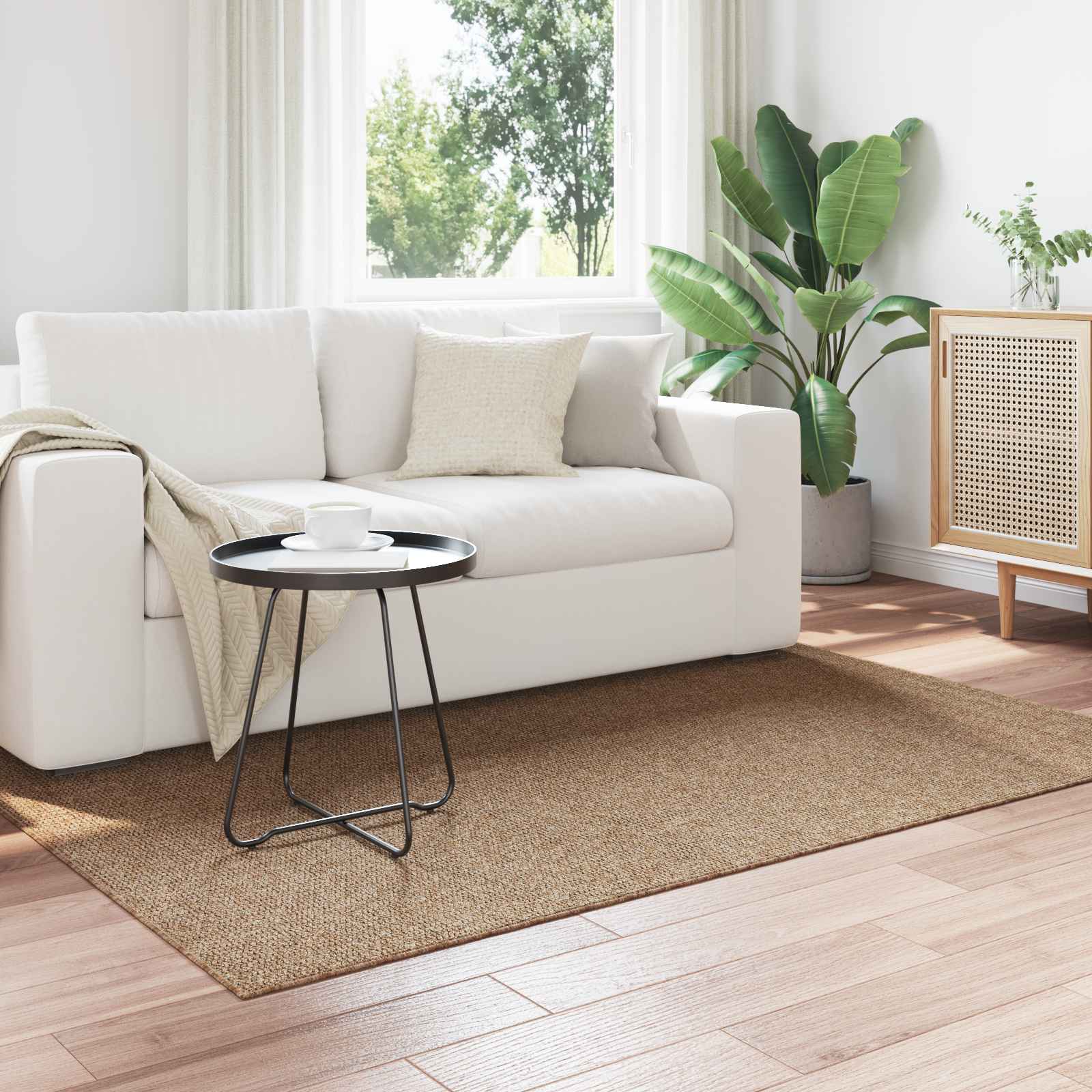 vidaXL Covoare de zonă Dreptunghiular natural 170 x 120 cm