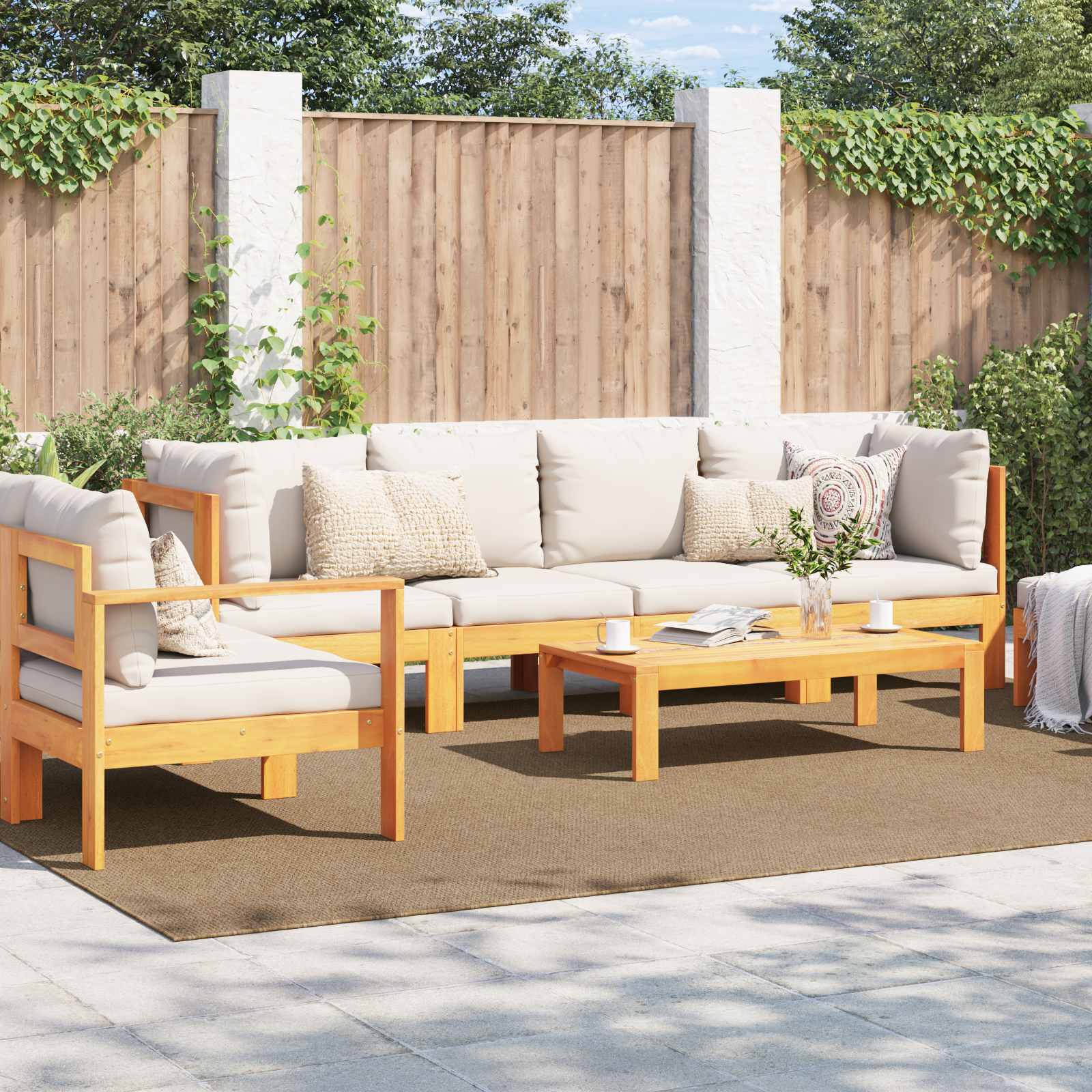 Teritorijas paklāji Taisnstūra Dabiska 280 x 200 cm