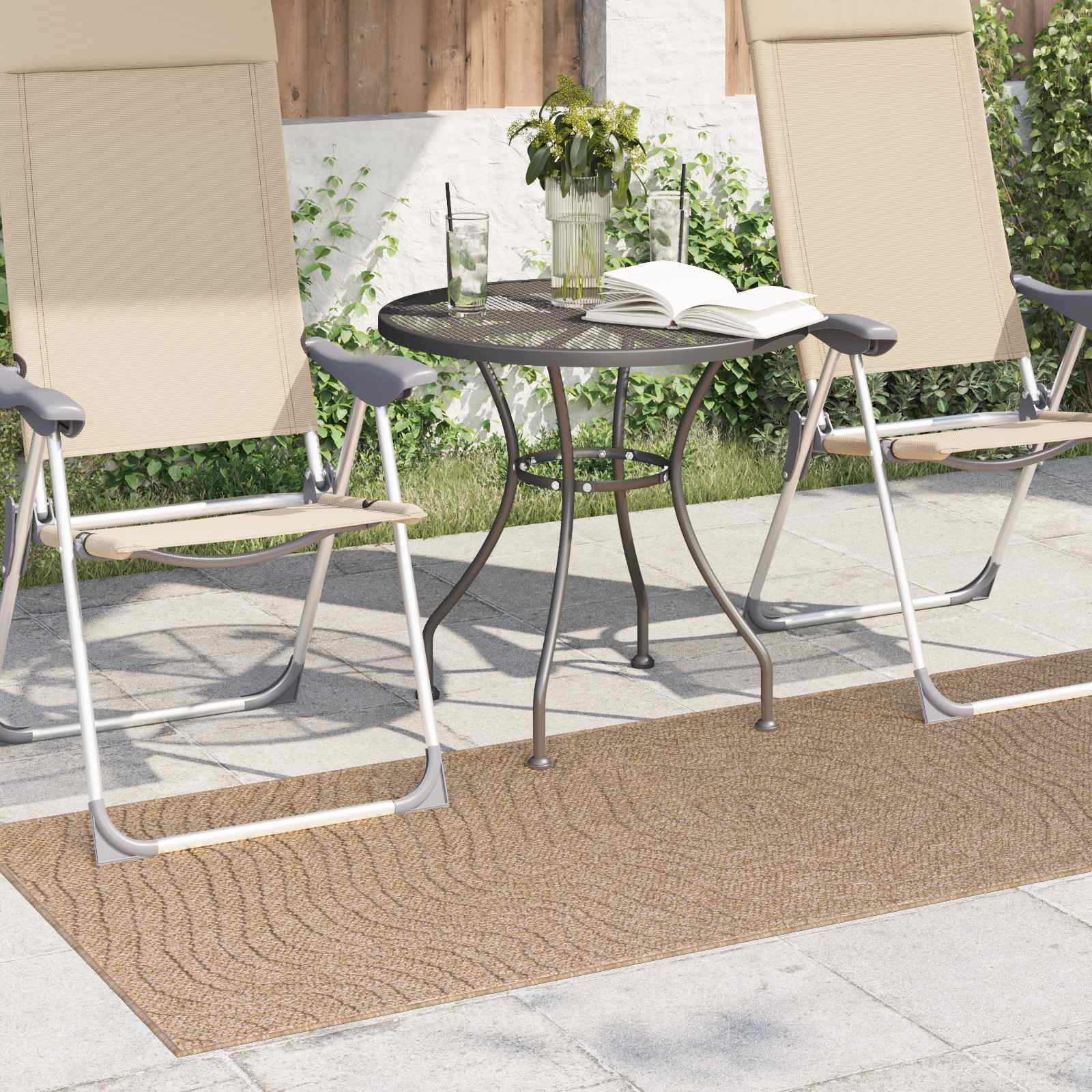 Preproge za površine Moiré HUARTE Naravna 200 x 80 cm Poliester - slika 3