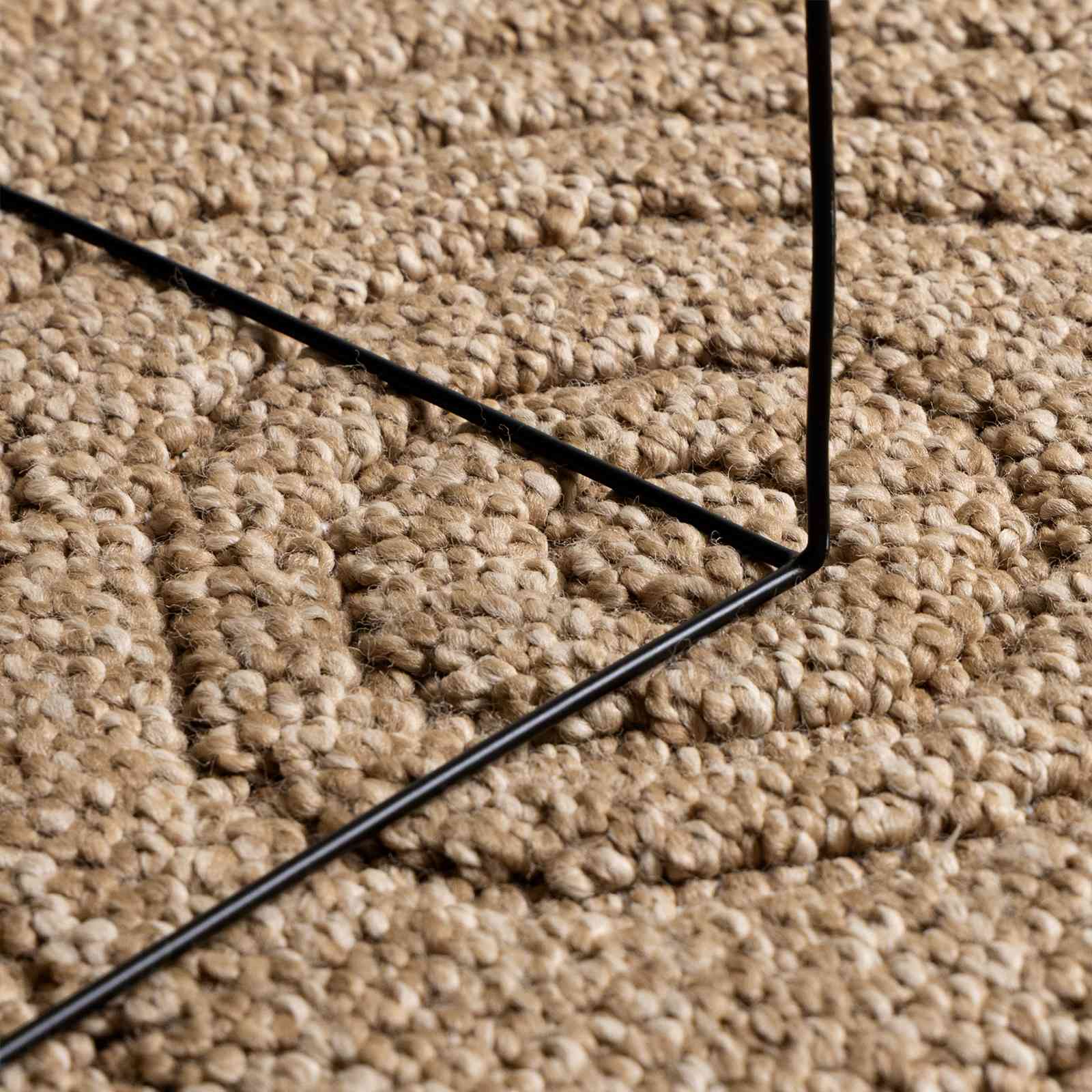 Teritorijas paklāji Apaļš Moiré Dabiska Ø 120 CM