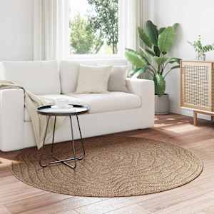 Preproge za površine Moiré AGIRA Naravna Ø 120 CM Poliester