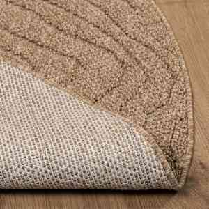 Kusové koberce Moiré Kulatý AGIRA Přírodní Ø 200 CM Polyester - obrázek 4