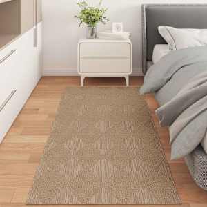 Kusové koberce Obdélníkový AGIRA Přírodní 150 x 80 cm Polyester - obrázek 1