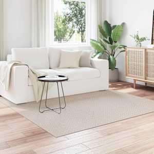 Kusové koberce Čtvercový FARO Krémová 120 x 120 cm Polyester - obrázek 1