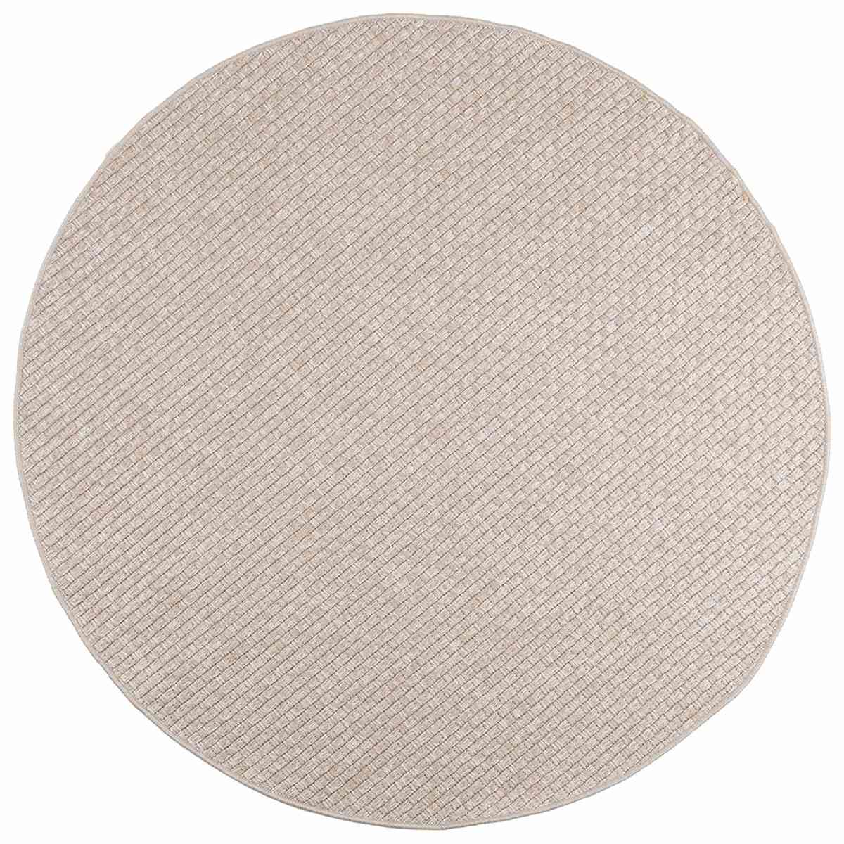 Områdetæpper Rund FARO Creme Polyester