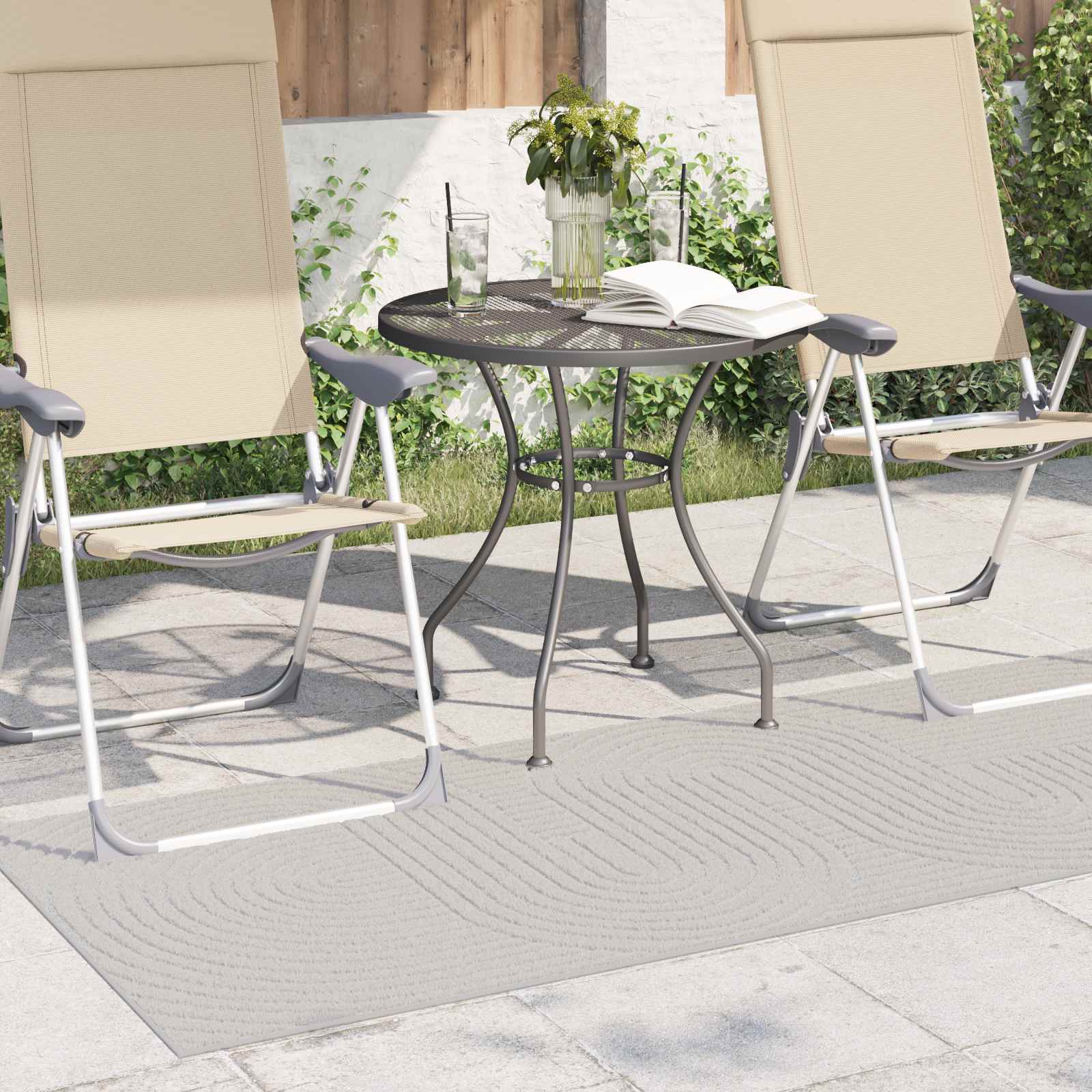 Thumbnail - vidaXL Bereichsteppiche Rechtwinklig HUARTE Creme 150 x 80 cm