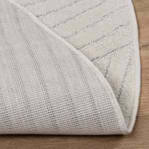 Kusové koberce Kulatý PALMERAS Krémová Ø 120 CM Polyester - obrázek 2