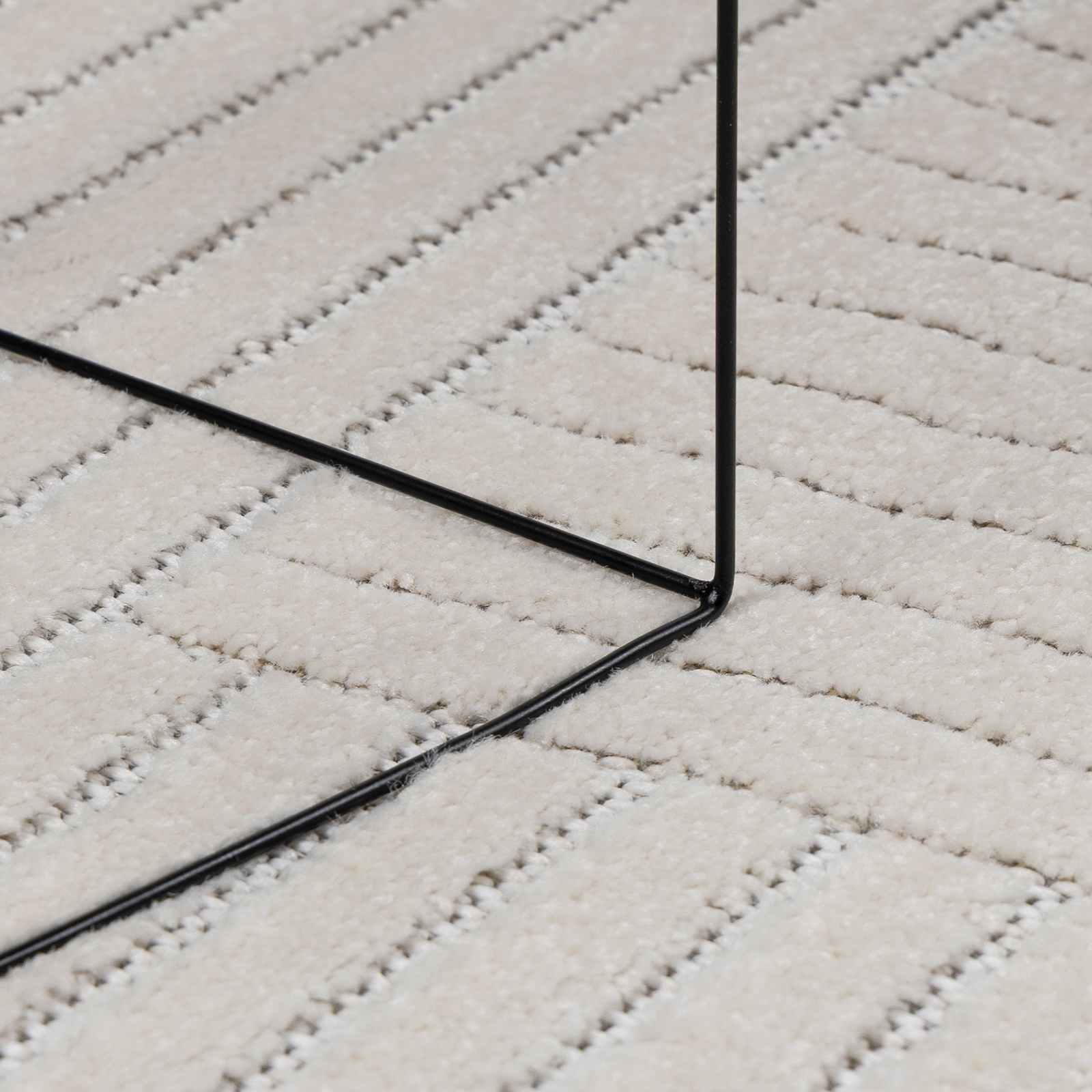 Thumbnail - vidaXL Bereichsteppiche Rund HUARTE Creme Ø 160 CM Polyester