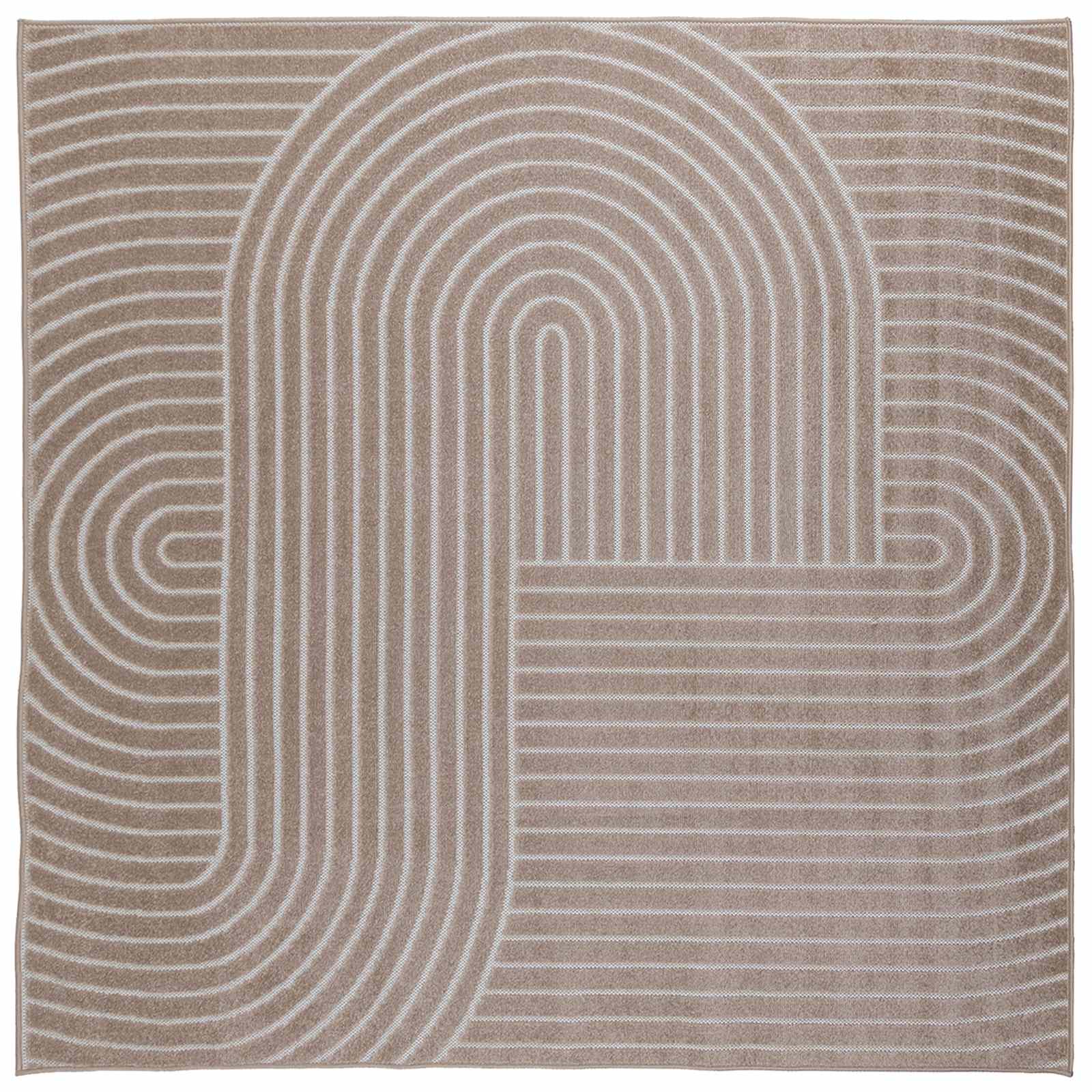 Thumbnail - vidaXL Bereichsteppiche PALMERAS Beige 240 x 240 cm Polyester