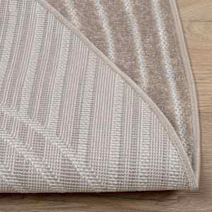 Kusové koberce Kulatý PALMERAS Béžová Ø 200 CM Polyester - obrázek 4