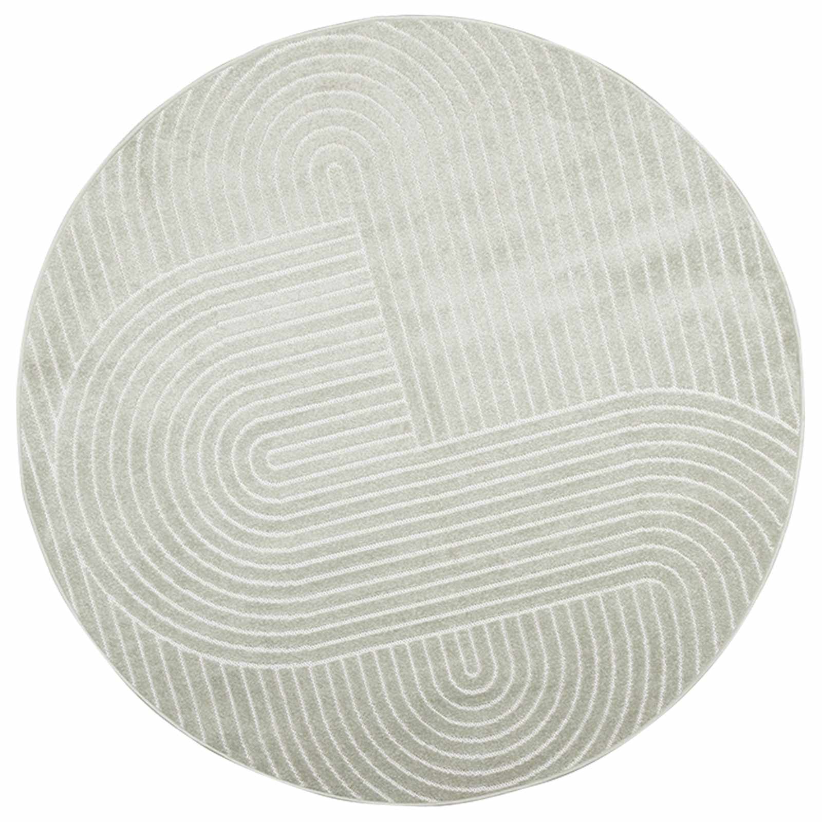 Thumbnail - vidaXL Bereichsteppiche Rund PALMERAS Grün Ø 160 CM Polyester