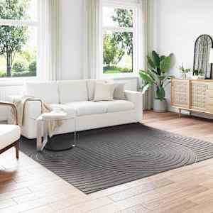 Kusové koberce PALMERAS Antracit 240 x 240 cm Polyester - obrázek 1