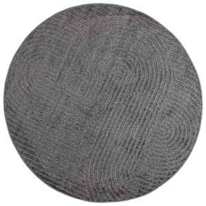 Kusové koberce Kulatý PALMERAS Antracit Ø 120 CM Polyester - obrázek 2