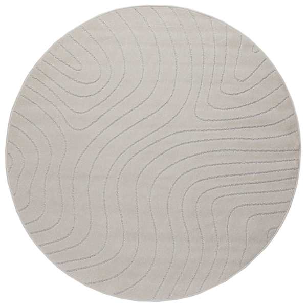 vidaXL Siseruumide ja v&auml;litingimuste vaip PALMERAS cream &Oslash; 120 CM