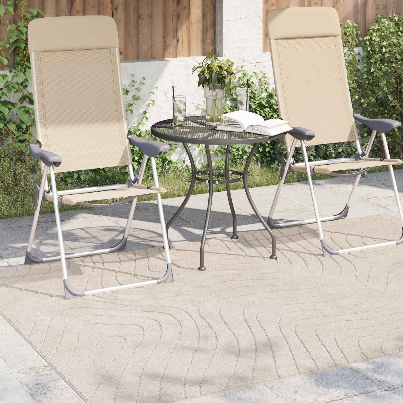 Vloerkleden Rechthoekig HUARTE Beige 170 x 120 cm Polyester image 3