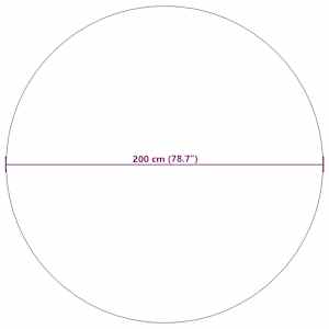 Kusové koberce Kulatý PALMERAS Béžová Ø 200 CM Polyester - obrázek 8