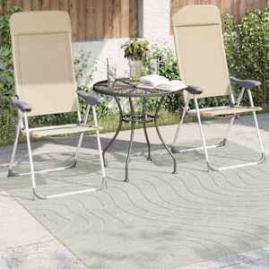 Kusové koberce Čtvercový PALMERAS Zelená 120 x 120 cm Polyester - obrázek 3