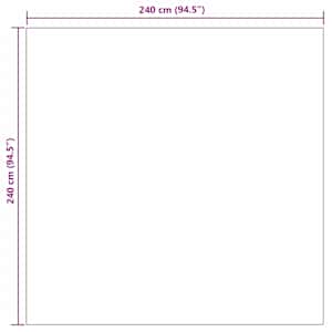 Kusové koberce Čtvercový PALMERAS Zelená 240 x 240 cm Polyester - obrázek 8