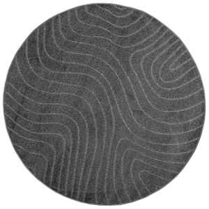 Kusové koberce Kulatý PALMERAS Antracit Ø 120 CM Polyester - obrázek 2