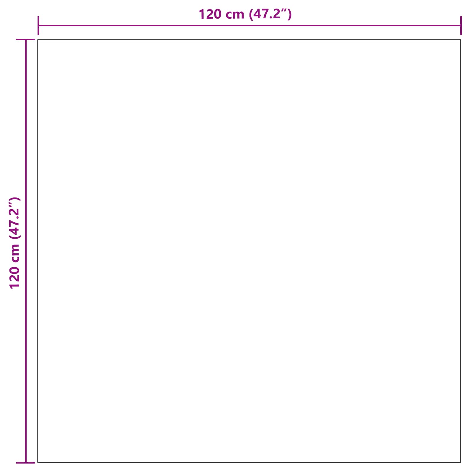 Vloerkleden Vierkant HUARTE Taupe 120 x 120 cm Polyester image 8