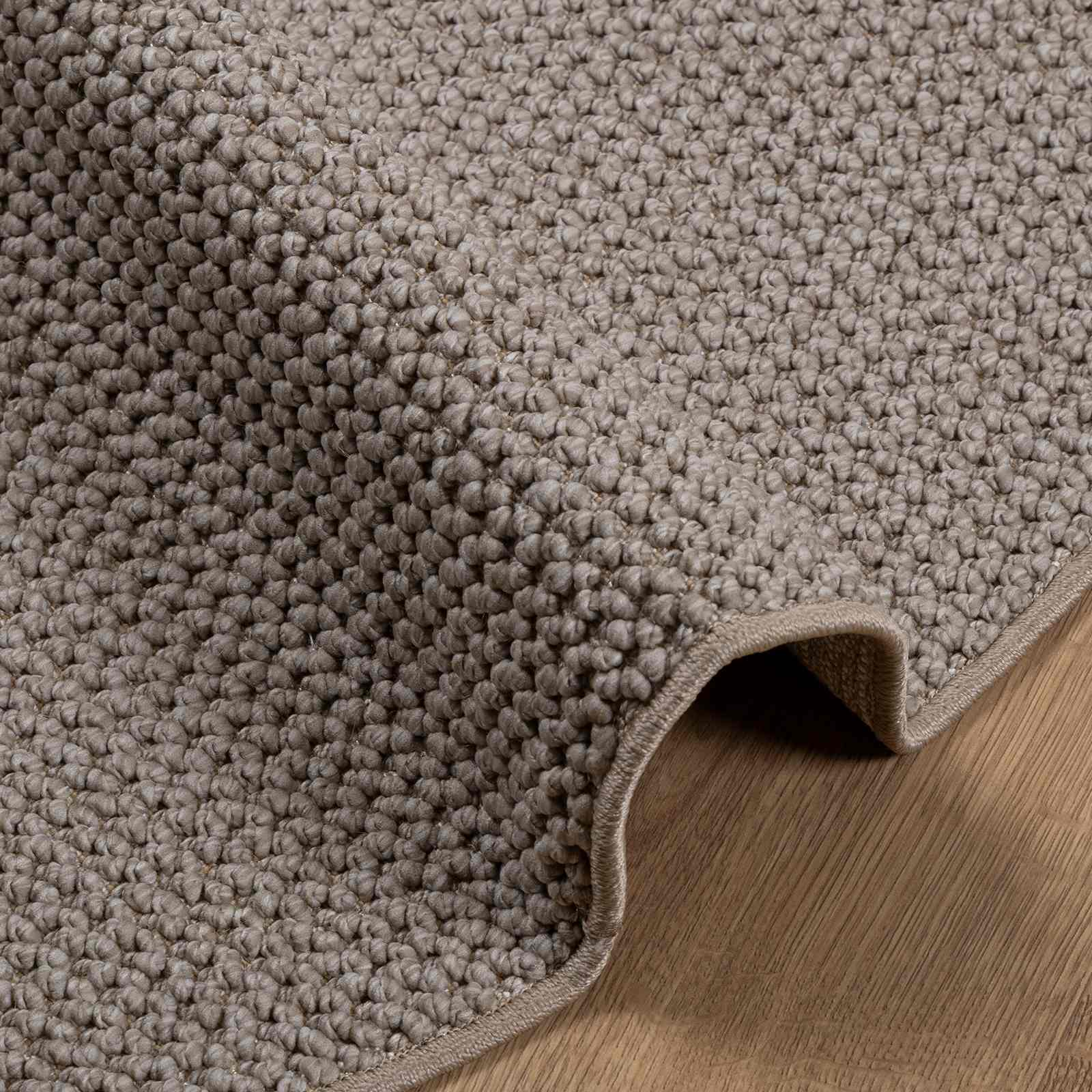 Vloerkleden Rond HUARTE Taupe Ø 120 CM Polyester image 6